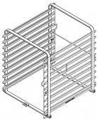 Рама с направляющими 10-2/1, 10 уровней RATIONAL 60.12.150 в компании ШефСтор